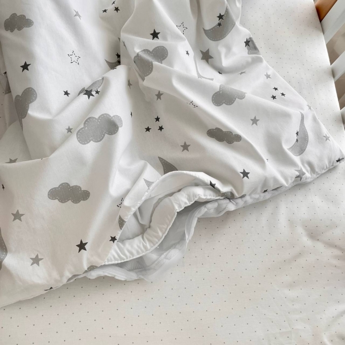 Paturica bebe Norisori din bumbac si tesatura minky cu pilota (2)